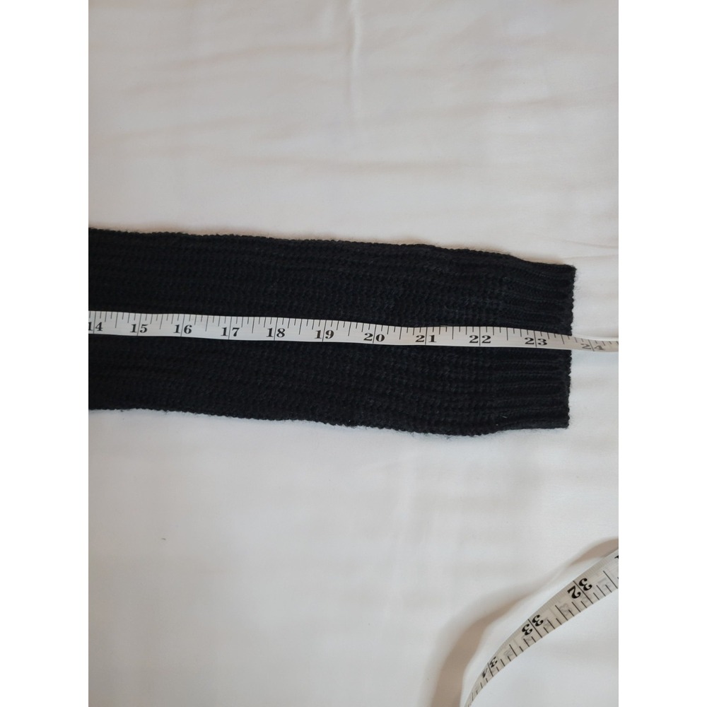 Ambiance‎ Apparel 100% Acrylic Black Sweater Folded Wide Neck Long Sleeve Sz S - Picture 11 of 16